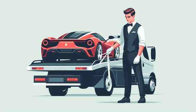 سحب السيارات الفاخرة والرياضية في الخبر بأمان تام