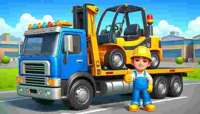 سحب الرافعات الشوكية فوركلفت في الخبر باستخدام سطحة هيدروليك